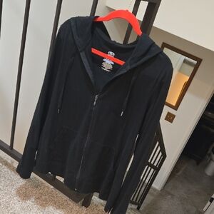 Black Zip-Up Hoodie